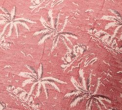 Vintage Islands Palm Tree Reversible Pillow Cover