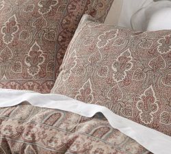 Wylie Paisley Print Cotton Duvet Cover &amp; Shams