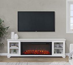 Bartow Electric Fireplace Media Cabinet (81")