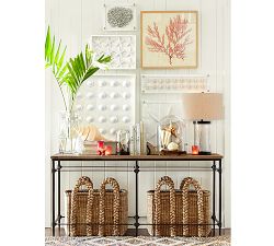 Pink Sea Urchin Glass Shadow Box