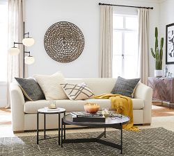 Callahan Milk Glass Floor Lamp (71")