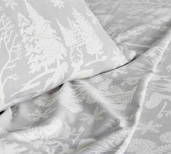 Frosted Forest Organic Flannel Sheet Set