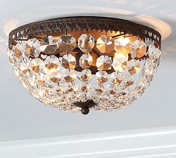 Mia Crystal Flush Mount (13")