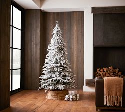 Tree Classics by Balsam Hill Lit Flocked Snow Pine Faux Christmas Tree
