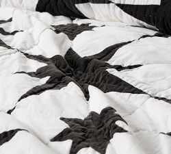 The Emily &amp; Meritt North Star Velvet Patchwork Cotton Quilt &amp; Shams