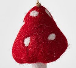 Handcrafted Felt Mushroom Ornament