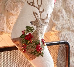 Holiday Icons Crewel Stockings
