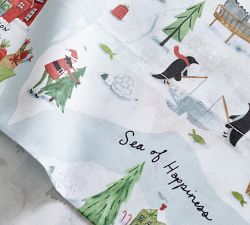 North Pole Percale Sheet Set