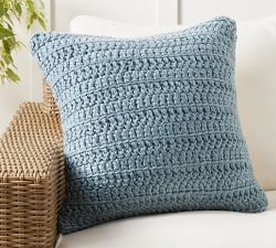 Darcy Textured Handknit Outdoor Pillow