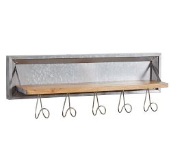 Galvanized System Row of Hooks