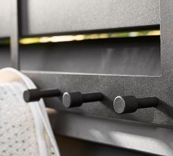 Malibu Metal Outdoor Row of Hooks