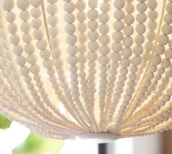 Bristol Wood Bead Globe Pendant (25")