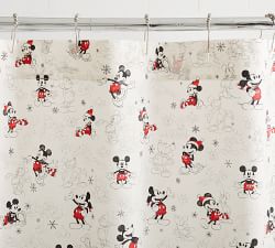 Disney Mickey Mouse Holiday Organic Shower Curtain