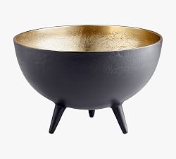 Open Box: Gordo Hammered Glass Hurricane Candle Holder, 6.75"diam x 12"H - Bronze