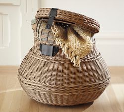 Jacquelyne Lidded Barrel Basket