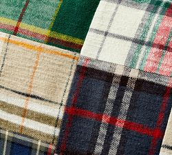 Kirk Patchwork Plaid Lumbar Pillow