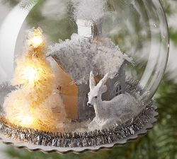 Light Up Home With Deer Cloche Ornament