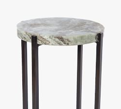Maryrose Round Marble Accent Table