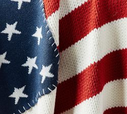 Americana Cable Knit Throw