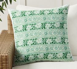Jolora Reversible Floral Block Print Outdoor Pillow