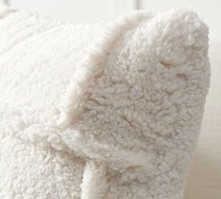 Patchwork Sherpa Pillow Cover