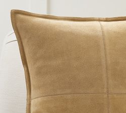 Pieced Suede Pillow
