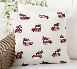 Woody Car Outdoor Pillow