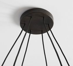 Claremont Flared Glass Round Chandelier (38")