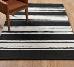 Modern Farmhouse Outdoor Performance Striped Rug