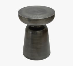 Mak Round Metal Accent Table (15")
