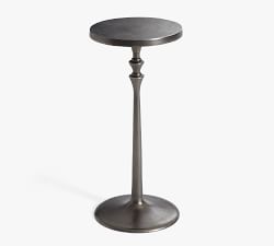 Open Box: Round Metal Drink Table (9.5")