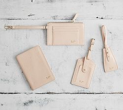 Peyton Leather Travel Accessories - Blush