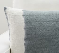 Hand Dip Dyed Lumbar Pillow Cover