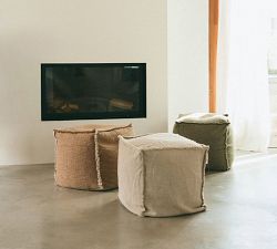 Lorena Canals Handloomed Pouf - Thumbnail 3
