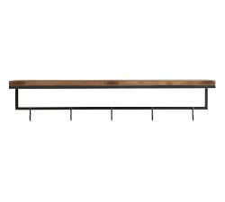 Malcolm Entryway Wall Shelf with Hooks