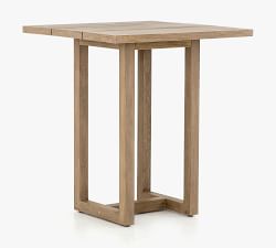 Punta Mita Teak Square Outdoor Bar Height Table (36")