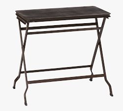 Carter Rectangular Metal Folding Tray Table (23")