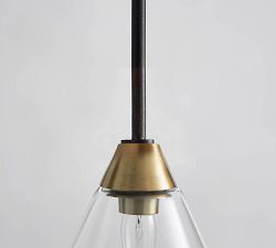 Claremont Flared Glass Pendant (8")