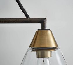 Claremont Flared Glass Round Chandelier (38")