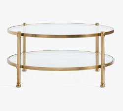Everson Round Glass Coffee Table (41")