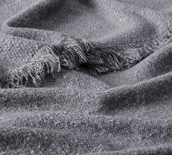 Heathered Boucle Fringe Throw