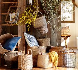 Hyacinth Round Wire Basket