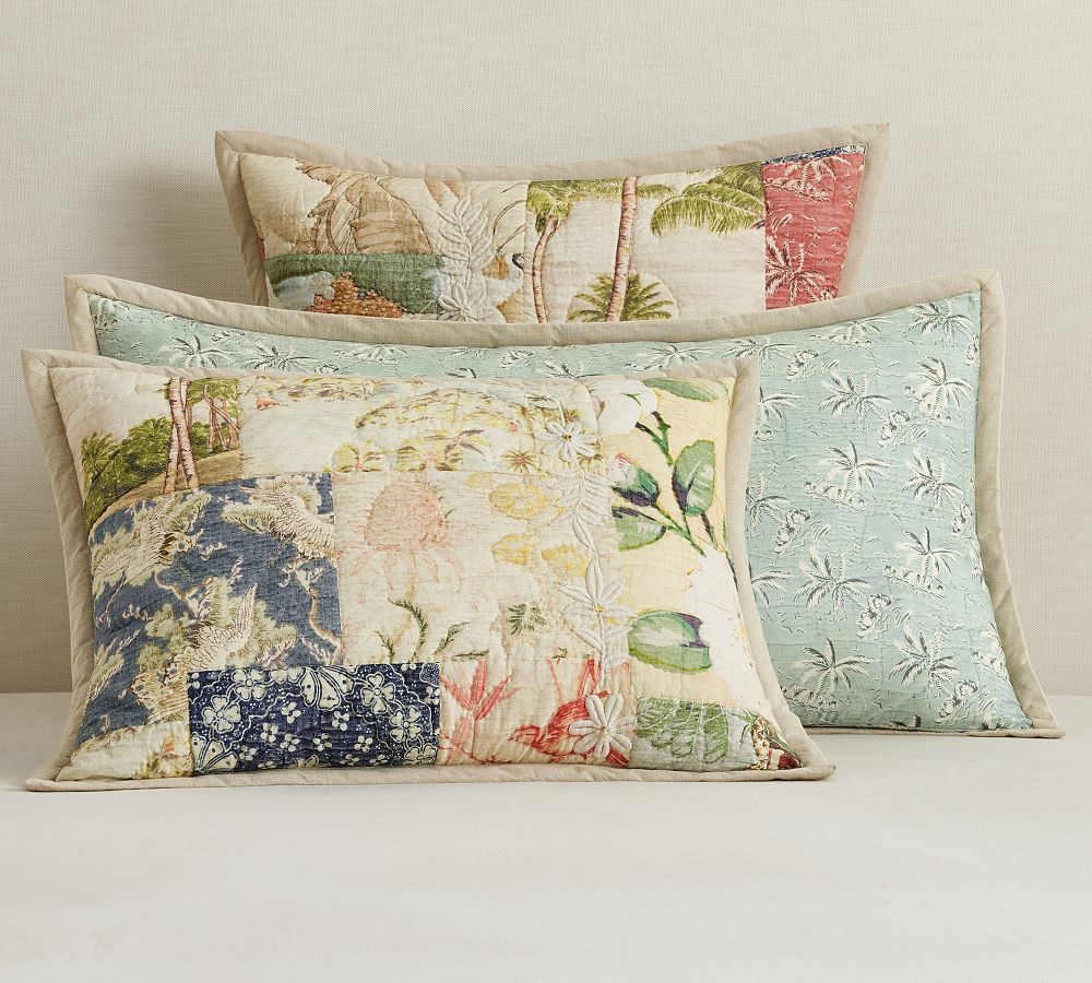Lanai Reversible Quilted Sham by Pottery Barn