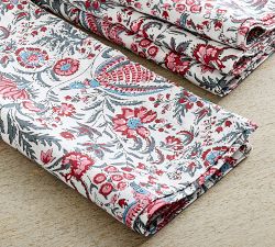 Phoebe Block Print Cotton Napkins - Set of 4