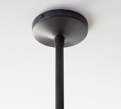 Vintage Glass Linear Chandelier (43")