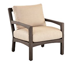 Tropez Faux Teak Lounge Chair, Shadow
