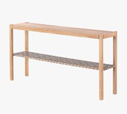 Bardill Woven Leather Console Table