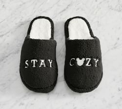 Disney Mickey Mouse Embroidered Slippers