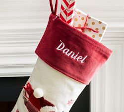 Holiday Icons Crewel Stockings