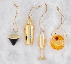 Gold Champagne Glass Ornament